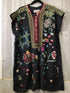 Johnny Was Dress Linen Embroidered Size Large